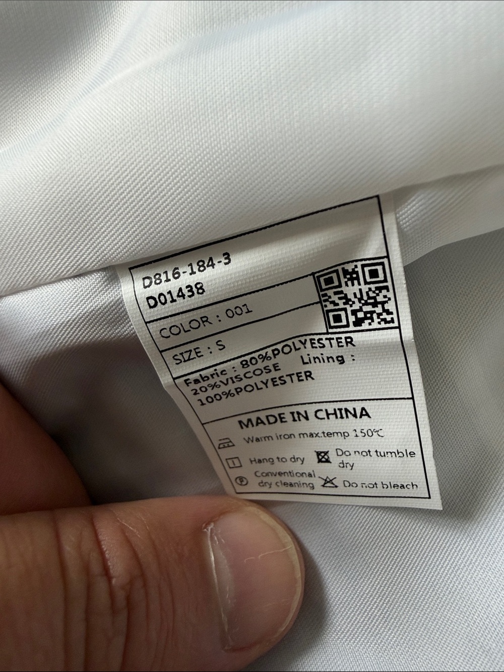 Classic White Men's Vest with Black Trim - Picture 2 of 3